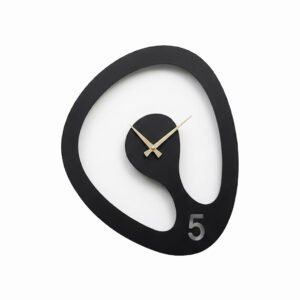 Geometric Minimalist Metal Wall Clock